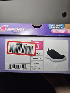 Skechers S Sport RESSE 2.0 Black Slip-On Sneakers